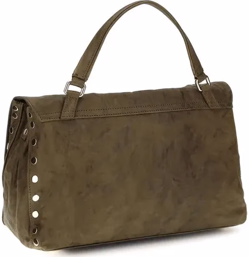Zanellato Brown Suede Leather Handbag