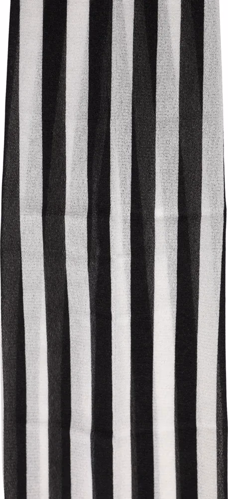 Dolce & Gabbana Black White Stripes Tights Stocking Pantyhose Socks