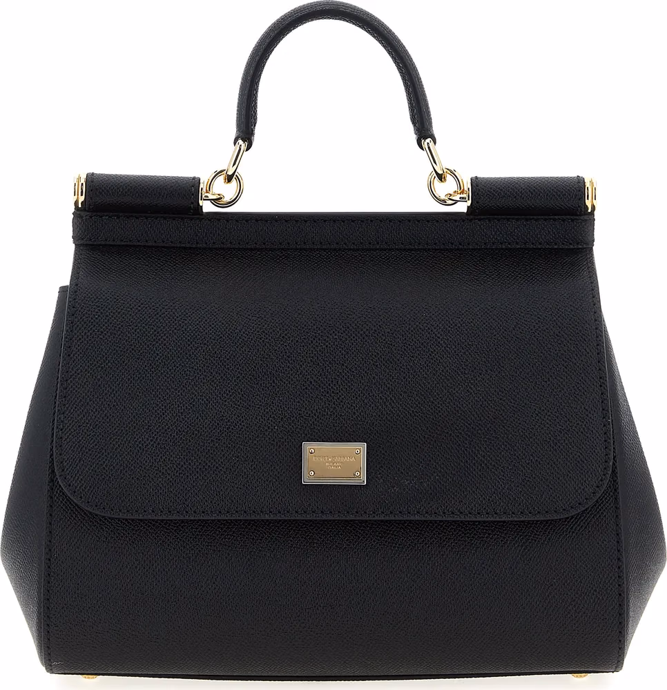 Dolce & Gabbana Black Calfskin Handbag
