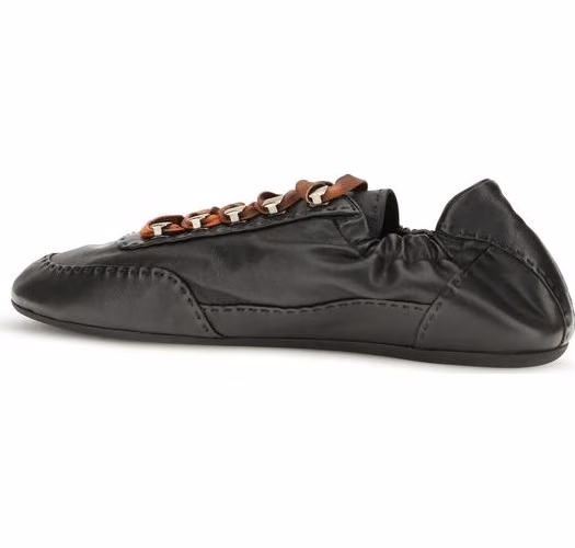 Prada Black Lamb Ovis Aries Aries Chunky Sneakers
