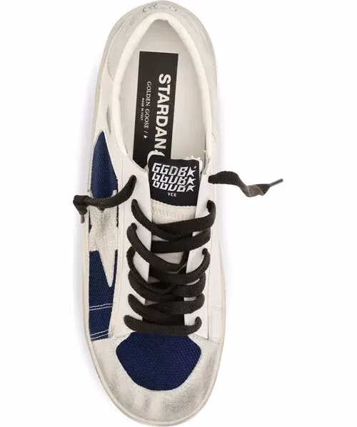 Golden Goose Gray Calf Leather Bos Taurus Low Top Sneakers