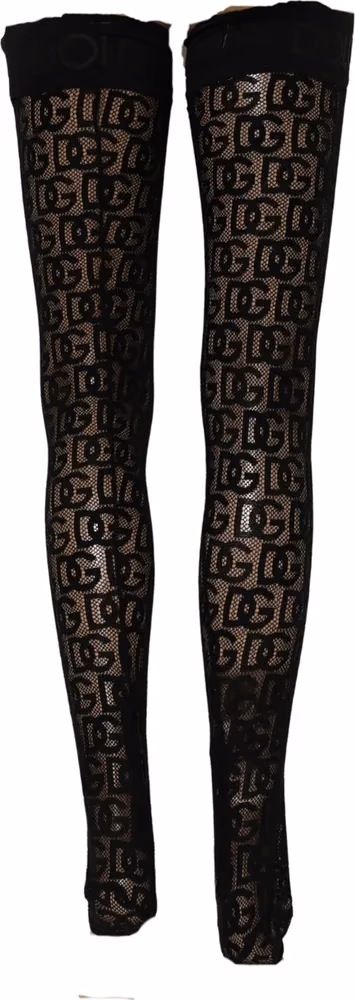 Dries Van Noten Violet Floral Fishnet Tights Stockings Pantyhose Socks