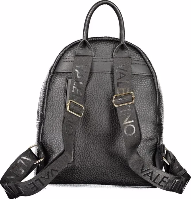 Mario Valentino Black Polyurethane Women's Backpack