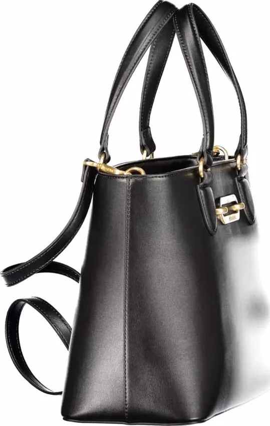 Mario Valentino Black Polyurethane Women's Bag