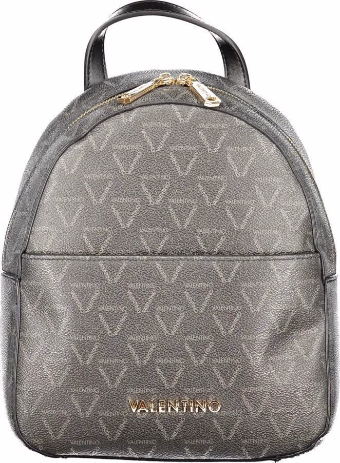 Mario Valentino Black Polyurethane Women's Backpack
