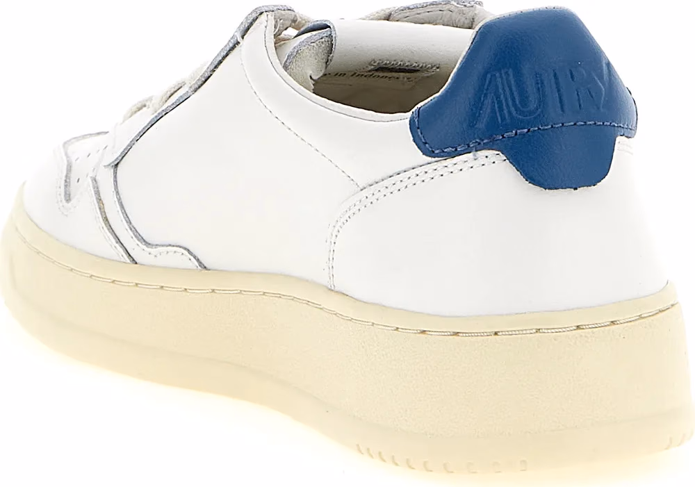 Autry Blue Cowhide Low Top Sneakers