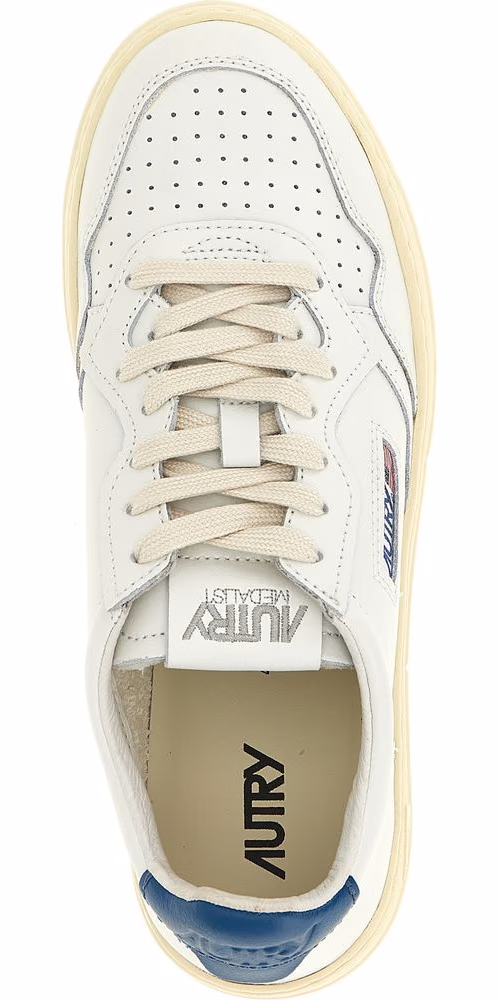 Autry Blue Cowhide Low Top Sneakers