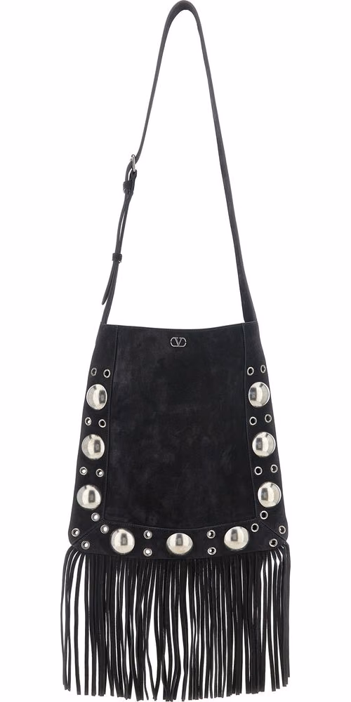Valentino Garavani Black Calfskin Shoulder Bag