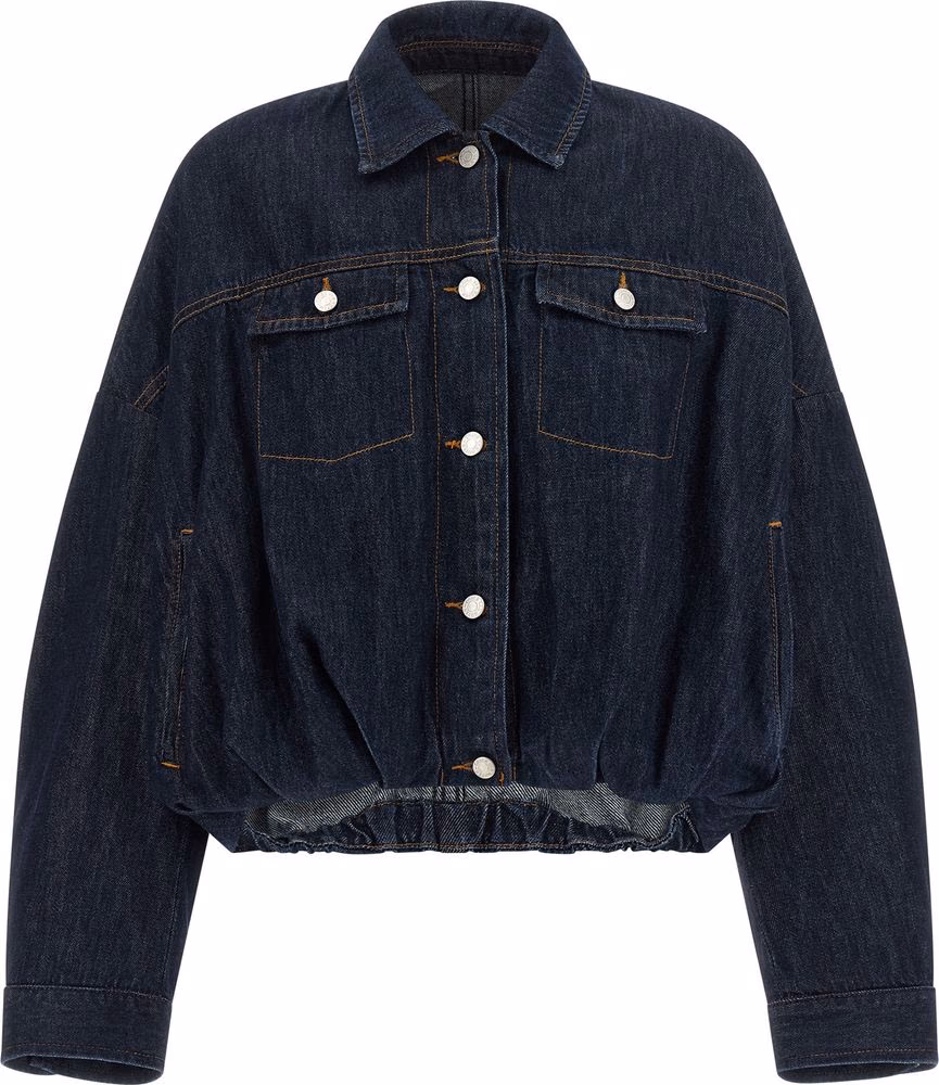 Dries Van Noten Blue Cotton Denim Jacket
