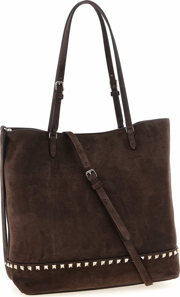 Valentino Garavani Brown Calfskin Shoulder Bag