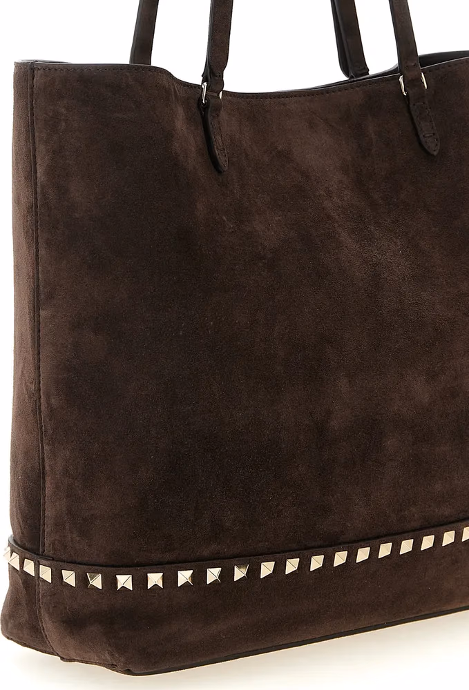 Valentino Garavani Brown Calfskin Shoulder Bag