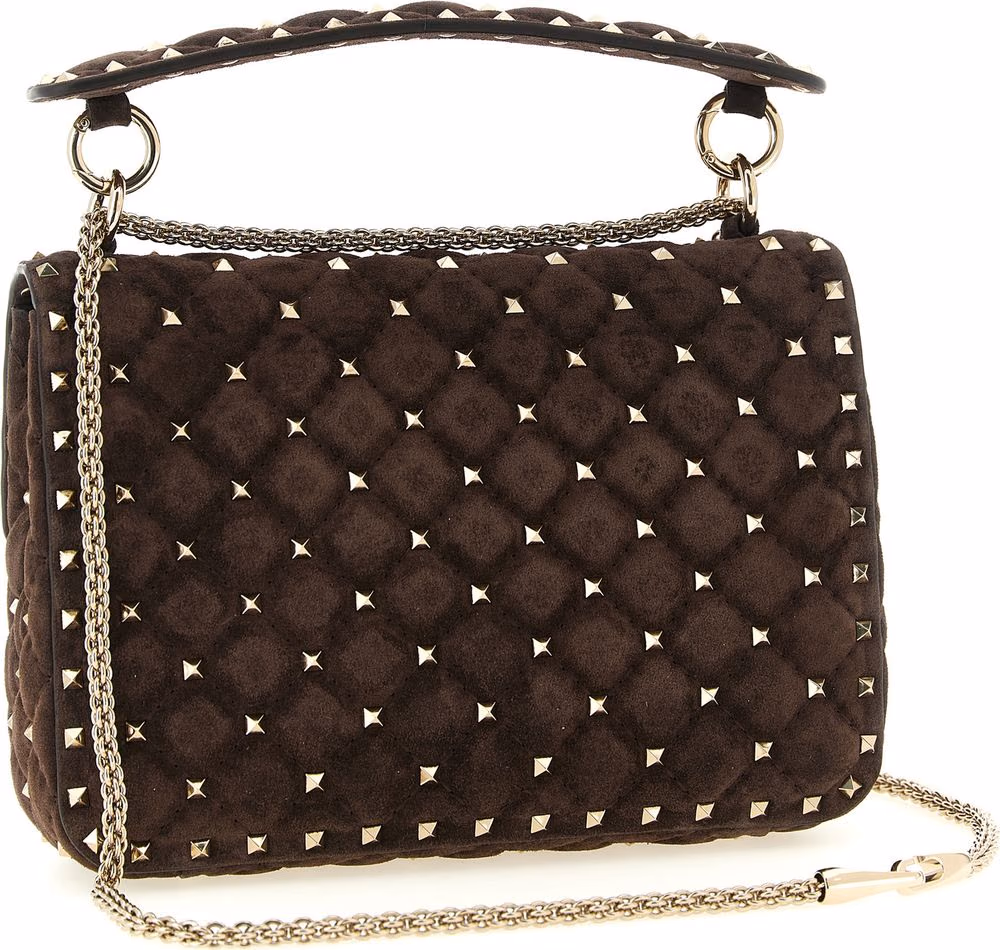 Valentino Garavani Brown Calfskin Crossbody Bag