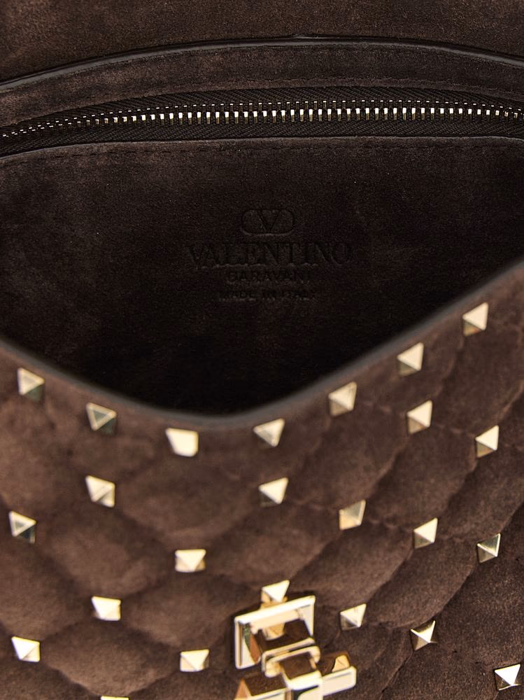 Valentino Garavani Brown Calfskin Crossbody Bag
