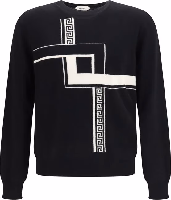 Versace Black Cashmere Sweater