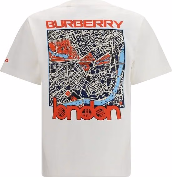 Burberry White Cotton Sportswear