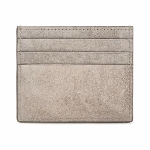 Brunello Cucinelli Gray Calf Leather Bos Taurus Wallet