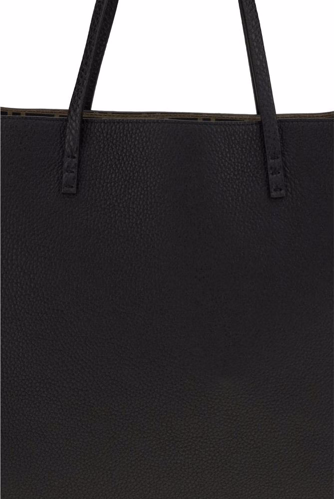 Fendi Black Calf Leather Bos Taurus Shoulder Bag