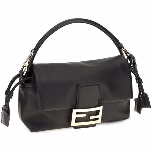 Fendi Black Lamb Ovis Aries Aries Handbag