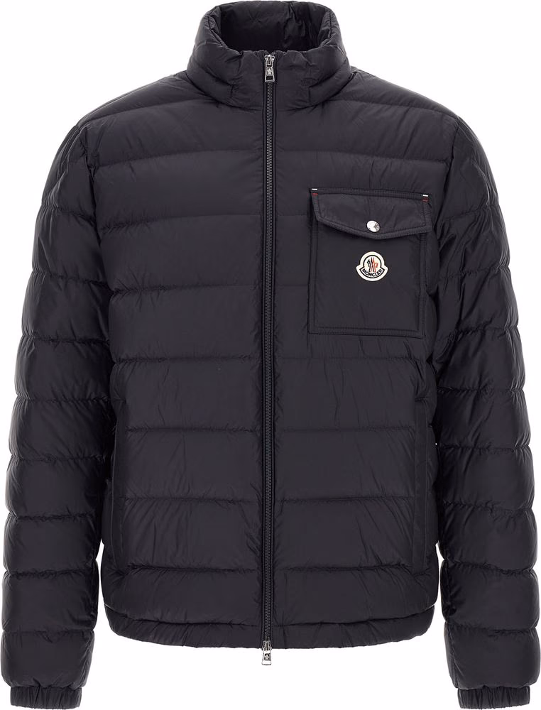 Moncler Blue Polyamide Full-Length Jacket
