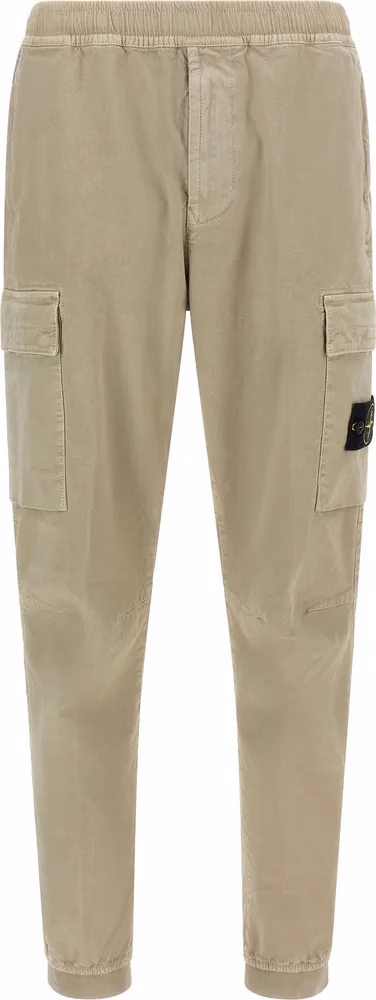 Stone Island Beige Cotton Cargo Pants