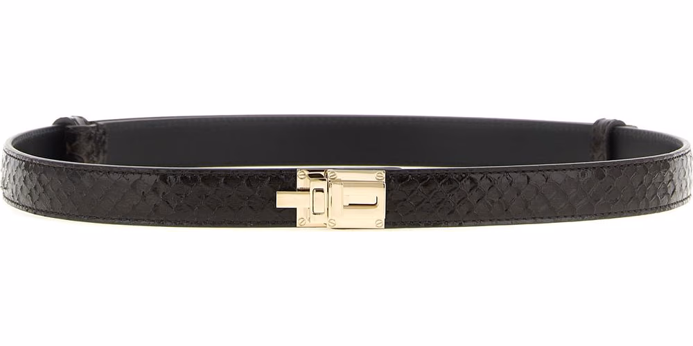 Tom Ford Brown Calfskin Regular Belt