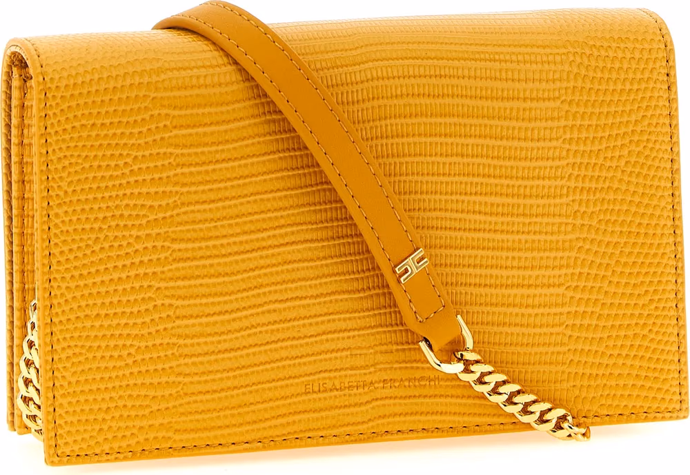 Elisabetta Franchi Beige Polyester Crossbody Bag