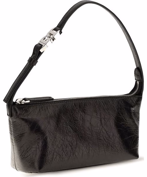 Fendi Black Calf Leather Bos Taurus Clutch Bag