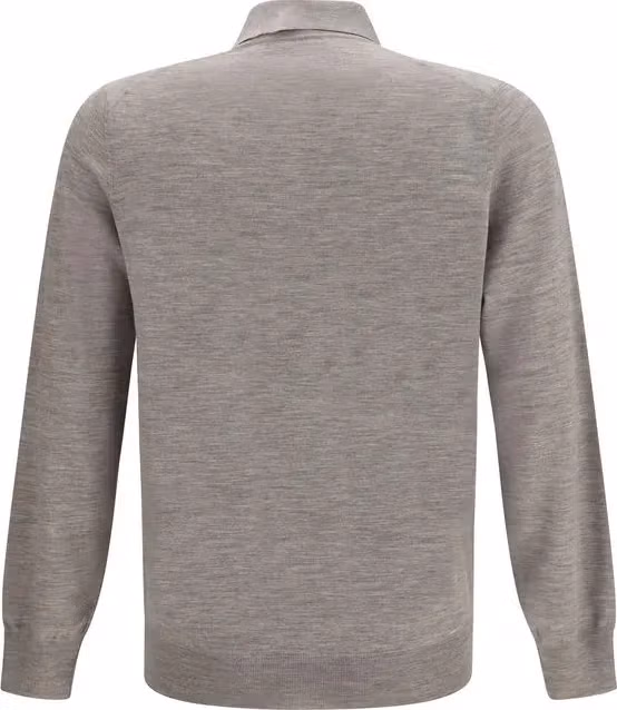 Brunello Cucinelli Gray Cashmere Sweatshirt