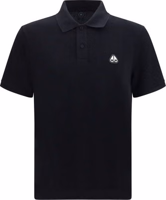 Black Cotton Polo Shirt