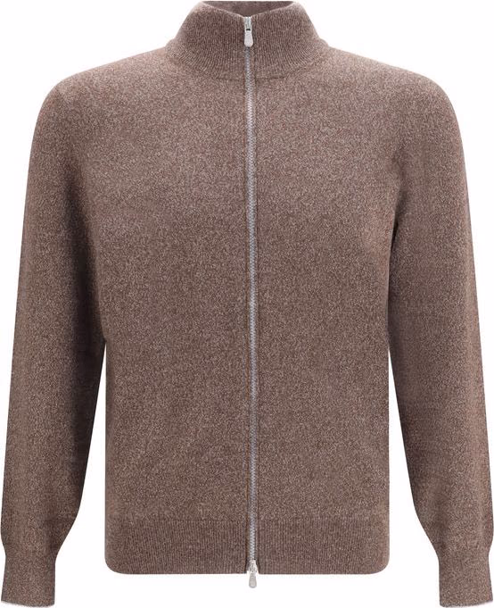 Brunello Cucinelli Brown Cashmere Cardigan