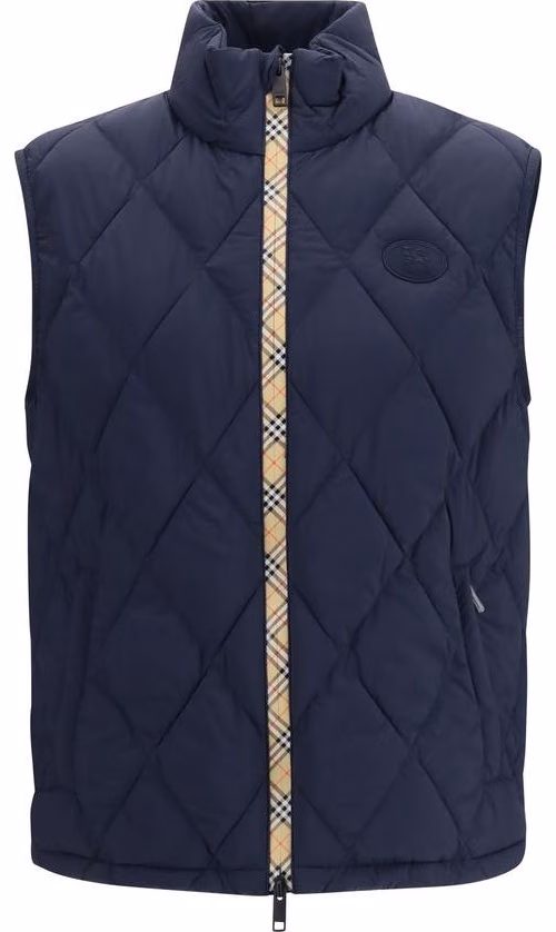 Burberry Blue Polyamide Sleeveless Jacket