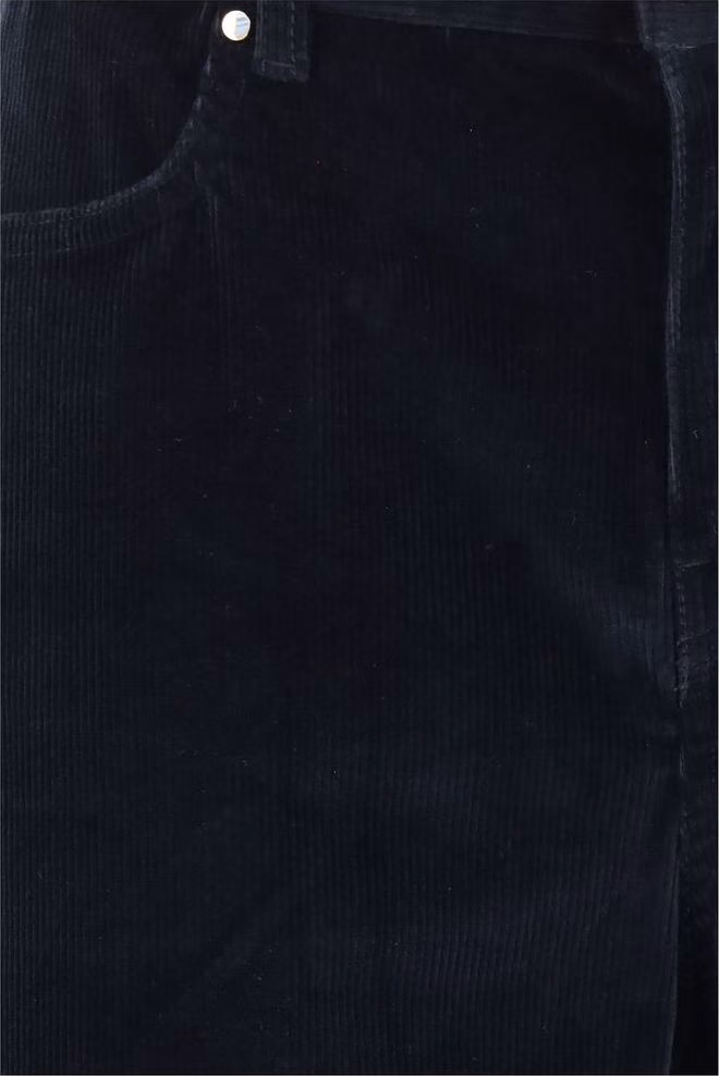 Max Mara Blue Cotton Casual Pants