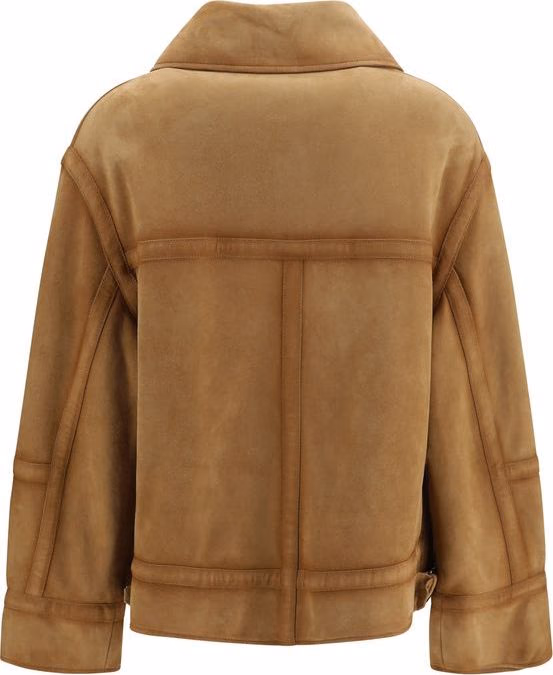 Ermanno Scervino Brown Leather Bomber