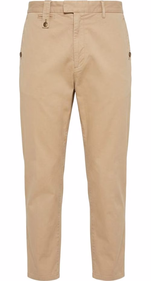 Trussardi Jeans Beige Cotton Men Pants