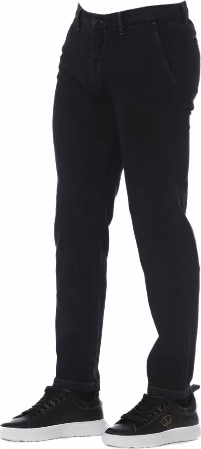 Trussardi Jeans Black Cotton Men Pants