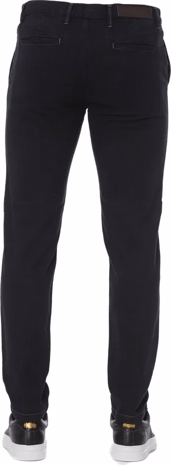 Trussardi Jeans Black Cotton Men Pants