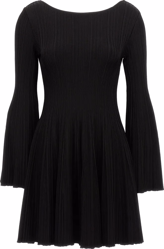 ANTONINO VALENTI Black Viscose Mini Skirt