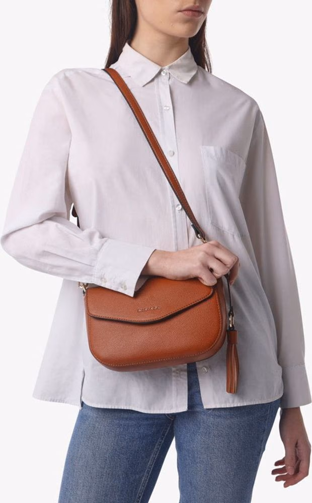 MIRIADE Black Polyethylene Crossbody Bag