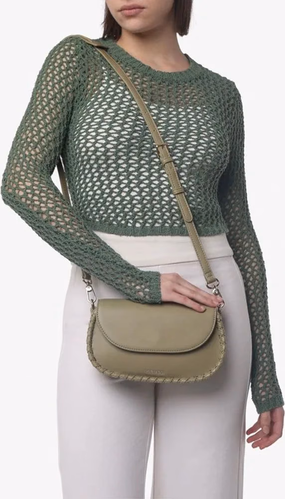 MIRIADE Bicolor Polyethylene Crossbody Bag