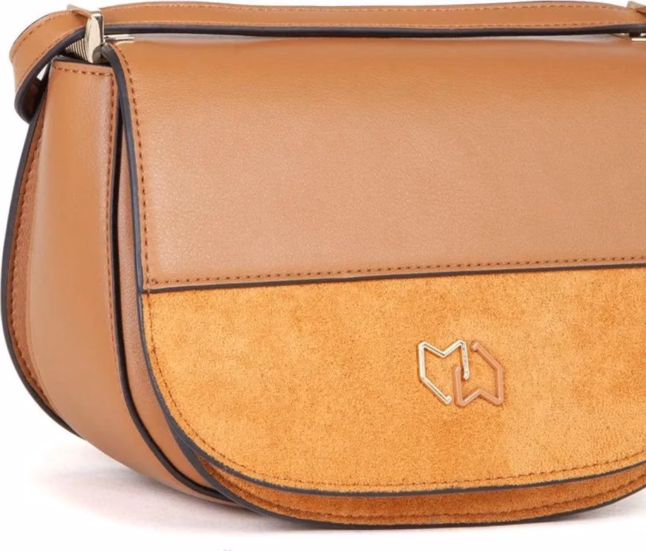MIRIADE Black Polyester Crossbody Bag