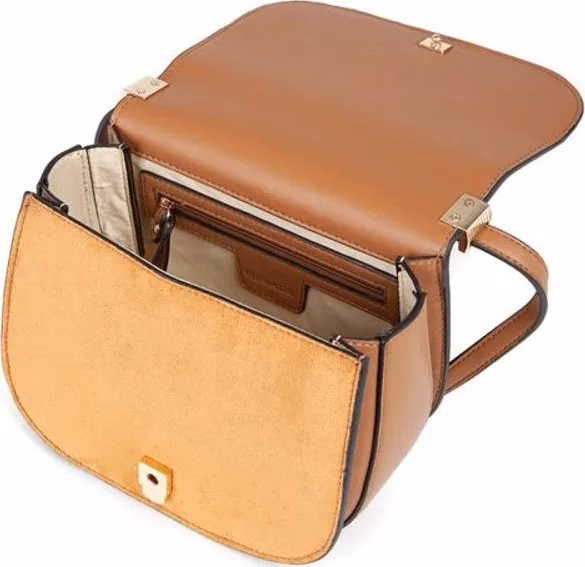 MIRIADE Black Polyester Crossbody Bag