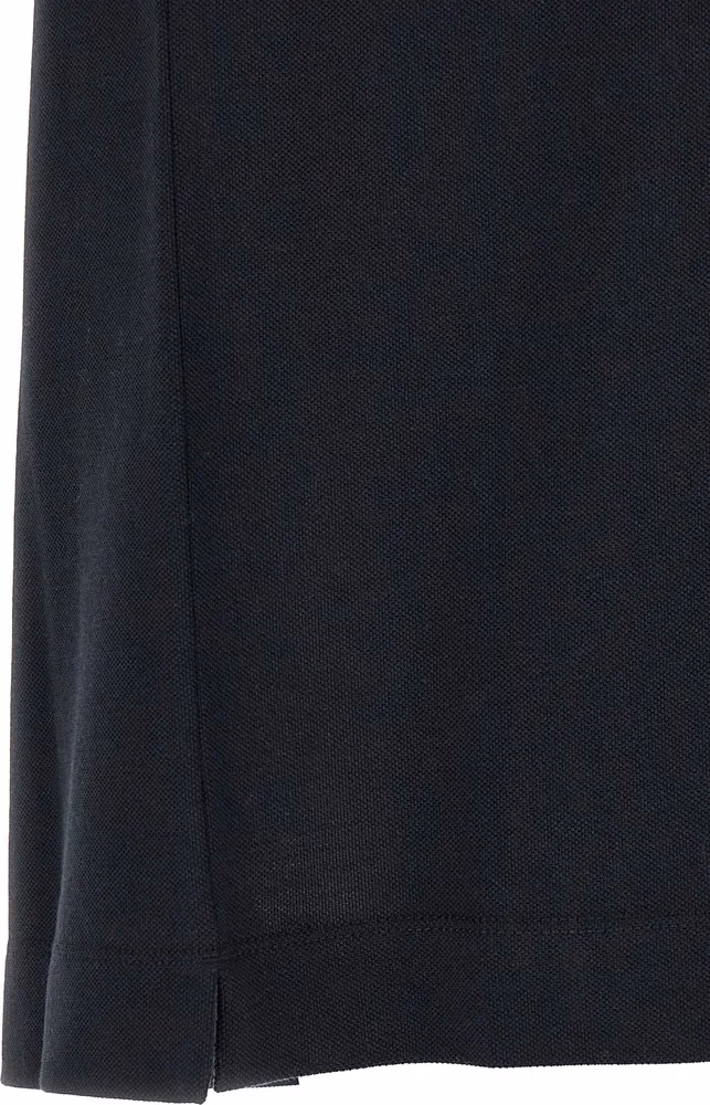 ZEGNA Blue Cotton Polo Shirt