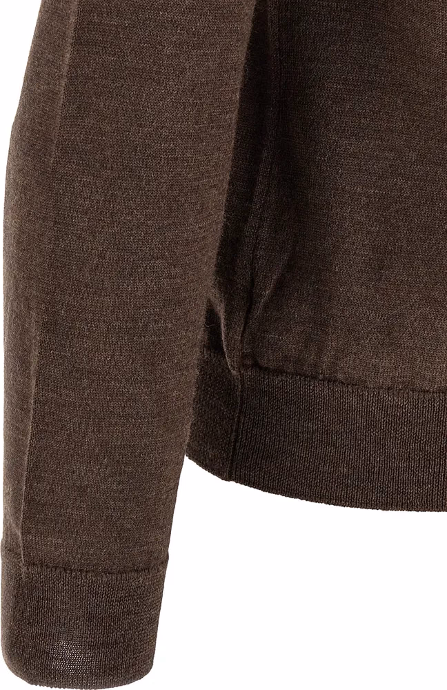 ZANONE Brown Virgin Wool Cardigan
