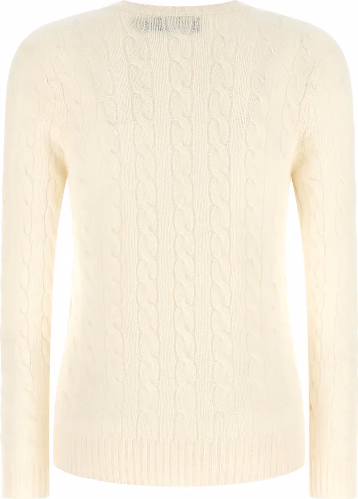 Polo Ralph Lauren White Wool Cardigan