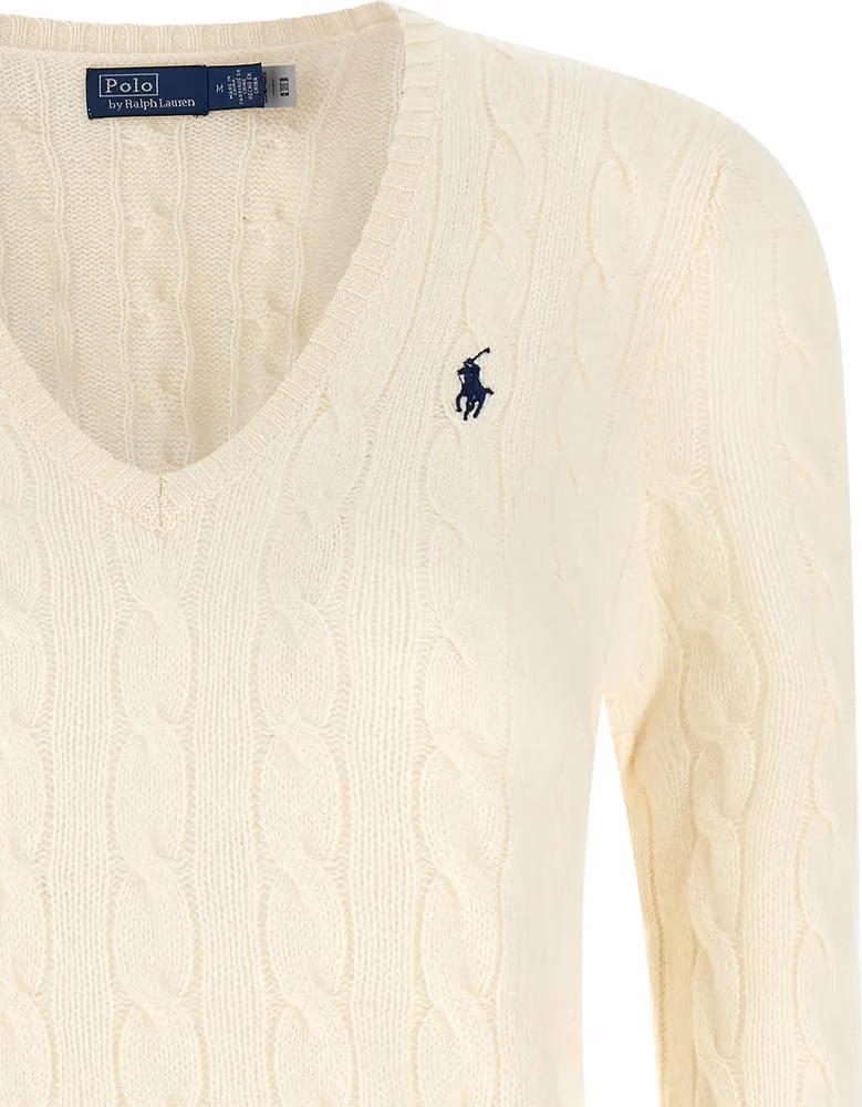 Polo Ralph Lauren White Wool Cardigan