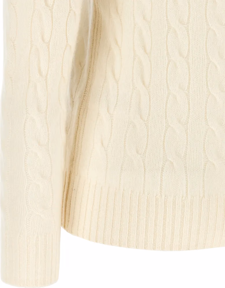 Polo Ralph Lauren White Wool Cardigan