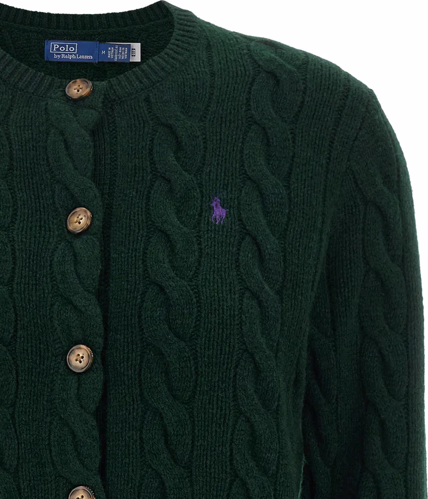 Polo Ralph Lauren Bicolor Wool Cardigan
