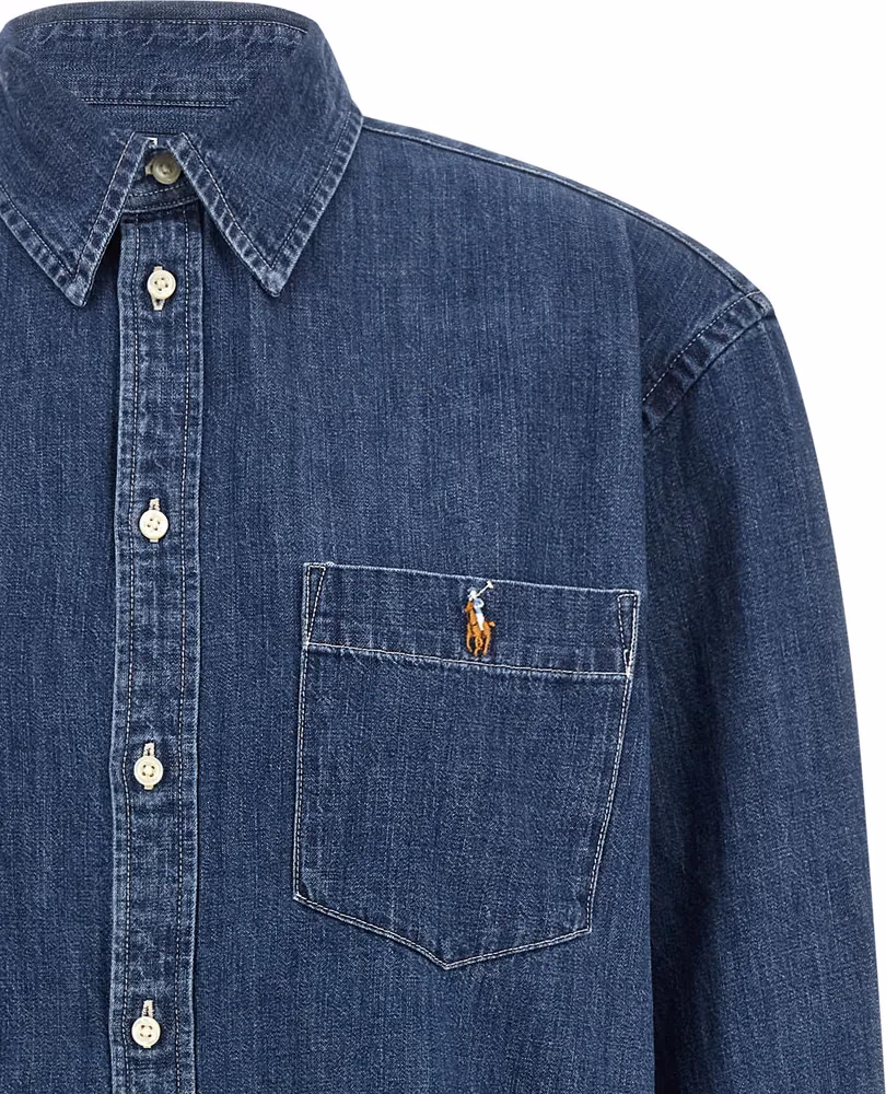 Polo Ralph Lauren Blue Cotton Blouse