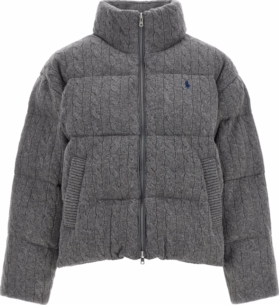 Polo Ralph Lauren Gray Wool Full-Length Jacket