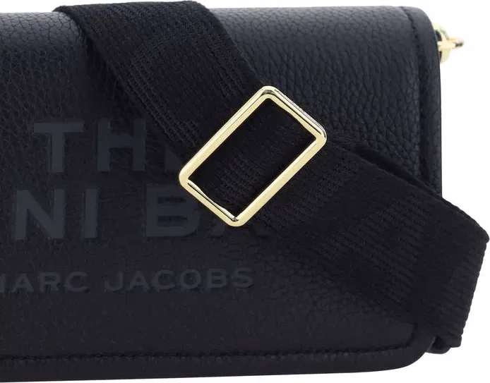 Marc Jacobs Black Calf Leather Bos Taurus Shoulder Bag